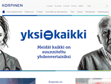 Tablet Screenshot of korpinen.com